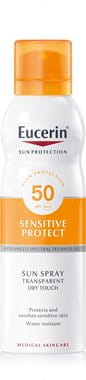 Eucerin Sun Spray Transparent Dry Touch Sensitive Protect SPF 50